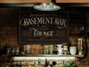 Basement Bar and Lounge Sign