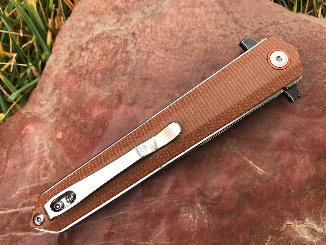 Unique Personalized Onyx Steel Pocket Knife Customized Knife Gifts for Men by Groovy Guy