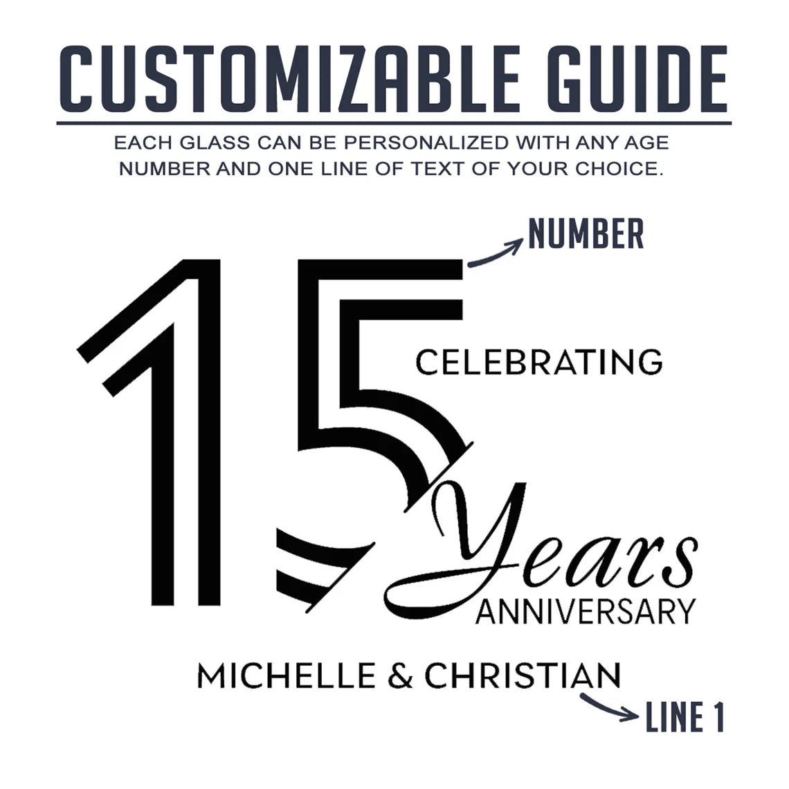 Unique Personalized Forever Cheers Anniversary Ale Glass Customized Anniversary Gifts for Men by Groovy Guy