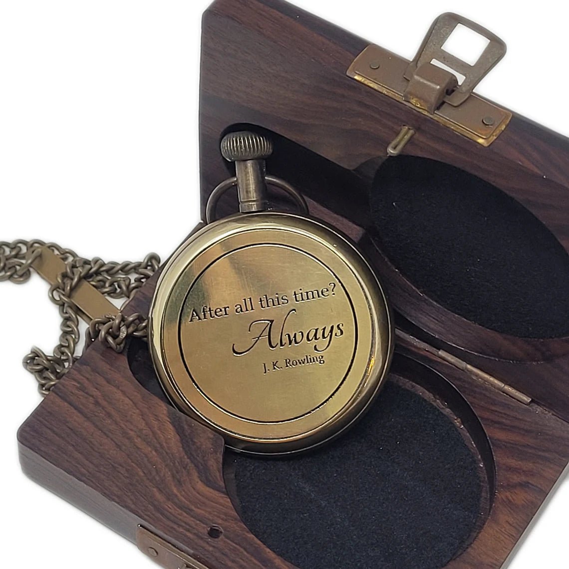 Unique Personalized Brass Pocket Watch Customized Guy Gifts Gifts for Men by Groovy Guy