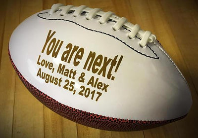 One Engraved Football