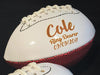 Personalized White and Brown Football