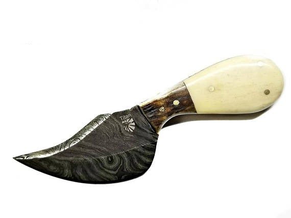 Unique Personalized Bone Dagger Customized Damascus Knife Gifts for Men by Groovy Guy