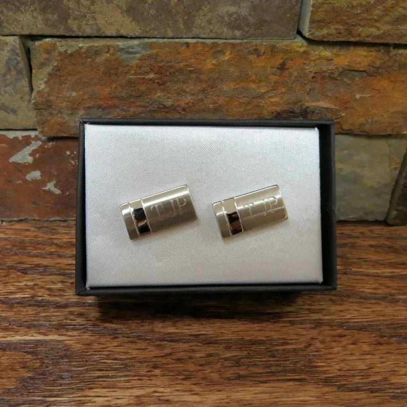 Unique Personalized Custom Wedding Day Cufflinks Customized Cuff Links Gifts for Men by Groovy Guy