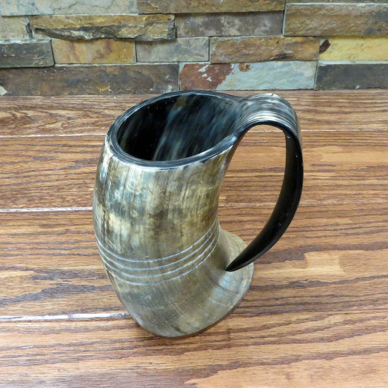 Unique Personalized Personalized Viking Mead Mug Customized Drinking Glass Gifts for Men by Groovy Guy
