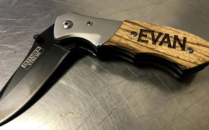 Unique Personalized Cold Bladed Customized Gifts for Men by Groovy Guy