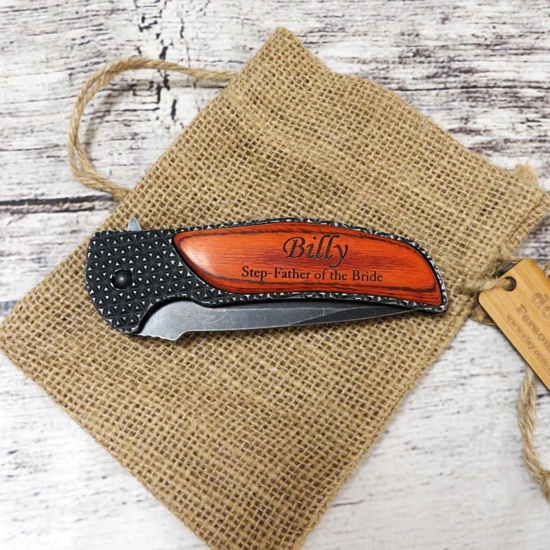 Unique Personalized Vintage Blade Customized Knife Gifts for Men by Groovy Guy