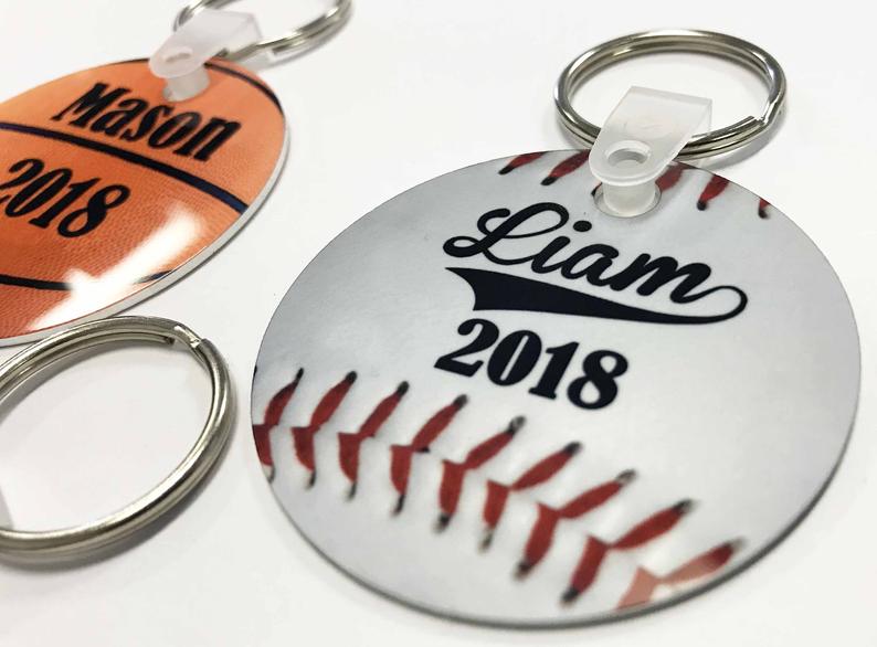 Unique Personalized Superstar Keychain Customized Baseball Gifts for Men by Groovy Guy