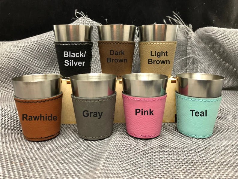 Unique Personalized Engraved Flask and Shot Glass Set Customized Flask Set Gifts for Men by Groovy Guy