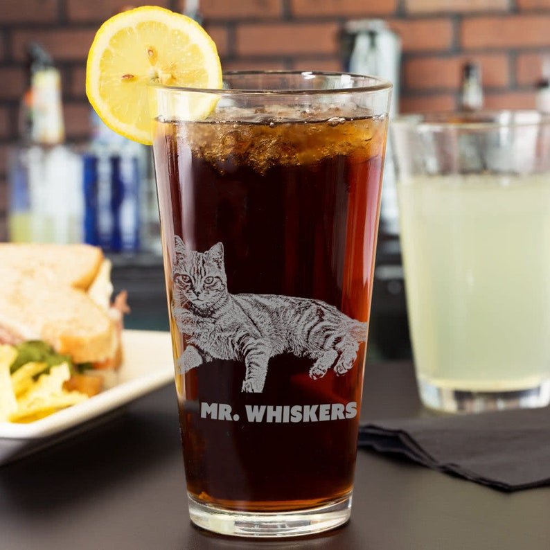 Unique Personalized Personalized Pet Pint Glass Customized Gifts for Men by Groovy Guy