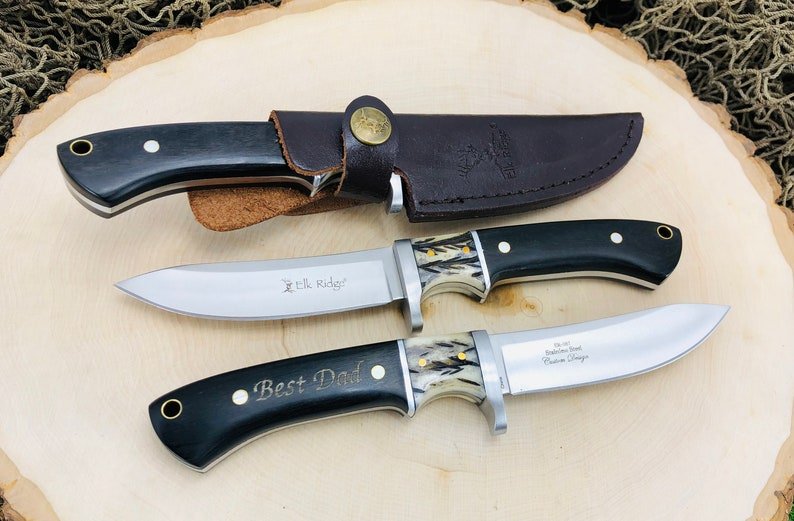 Unique Personalized Elk Yourself Customized Knives Gifts for Men by Groovy Guy