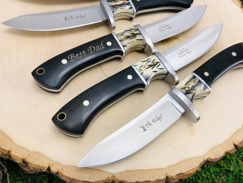 Unique Personalized Elk Yourself Customized Knives Gifts for Men by Groovy Guy