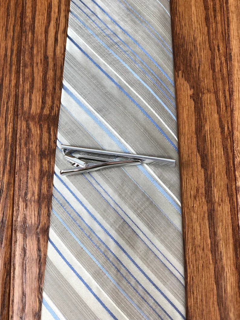 Unique Personalized Classy Clip Customized Tie Bar Gifts for Men by Groovy Guy