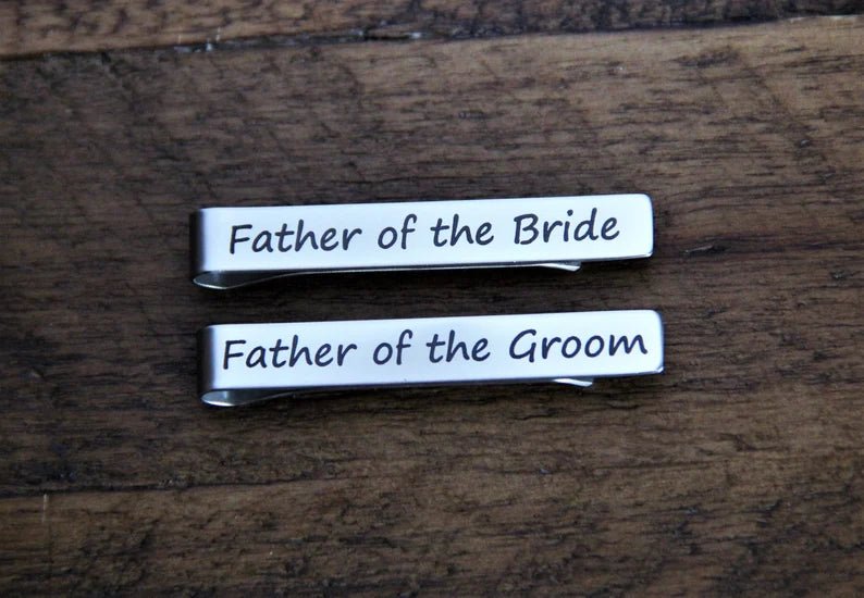 Unique Personalized Custom Tie Clip Customized Tie Bar Gifts for Men by Groovy Guy