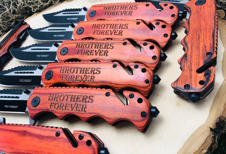 Unique Personalized Tactically Advanced Blade Customized Knives Gifts for Men by Groovy Guy