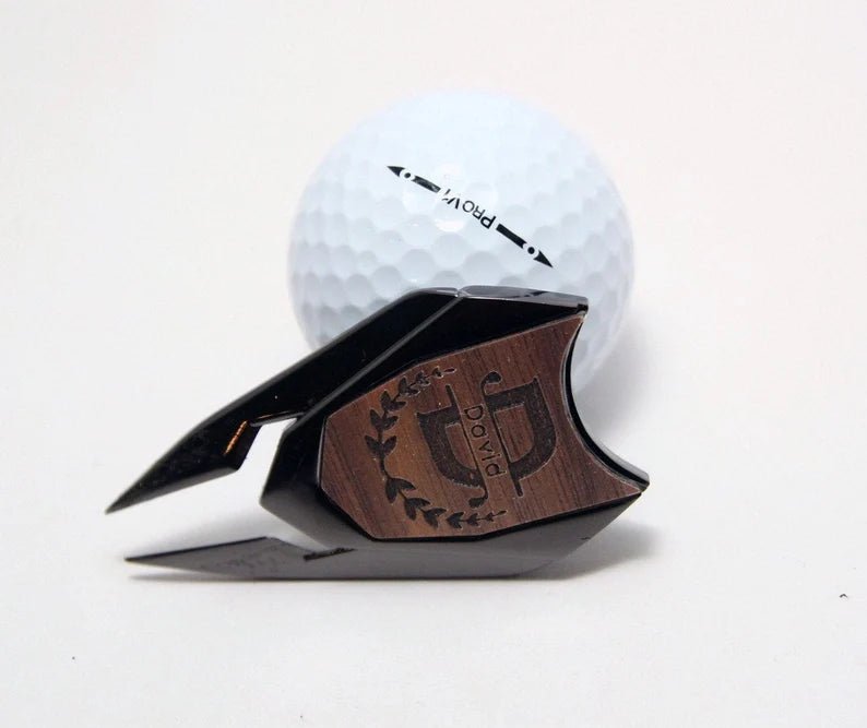 Unique Personalized Classy Custom Divot Tool & Ball Marker Customized Divot Tool Gifts for Men by Groovy Guy