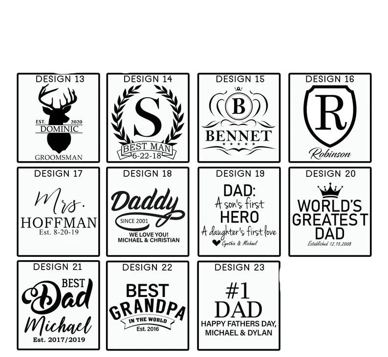 Unique Personalized Stylish Sipper Customized Drinkware Gifts for Men by Groovy Guy