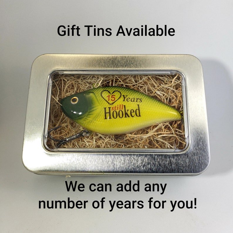 Unique Personalized Personalized Anniversary Fishing Gift Customized Fishing Baits & Lures Gifts for Men by Groovy Guy