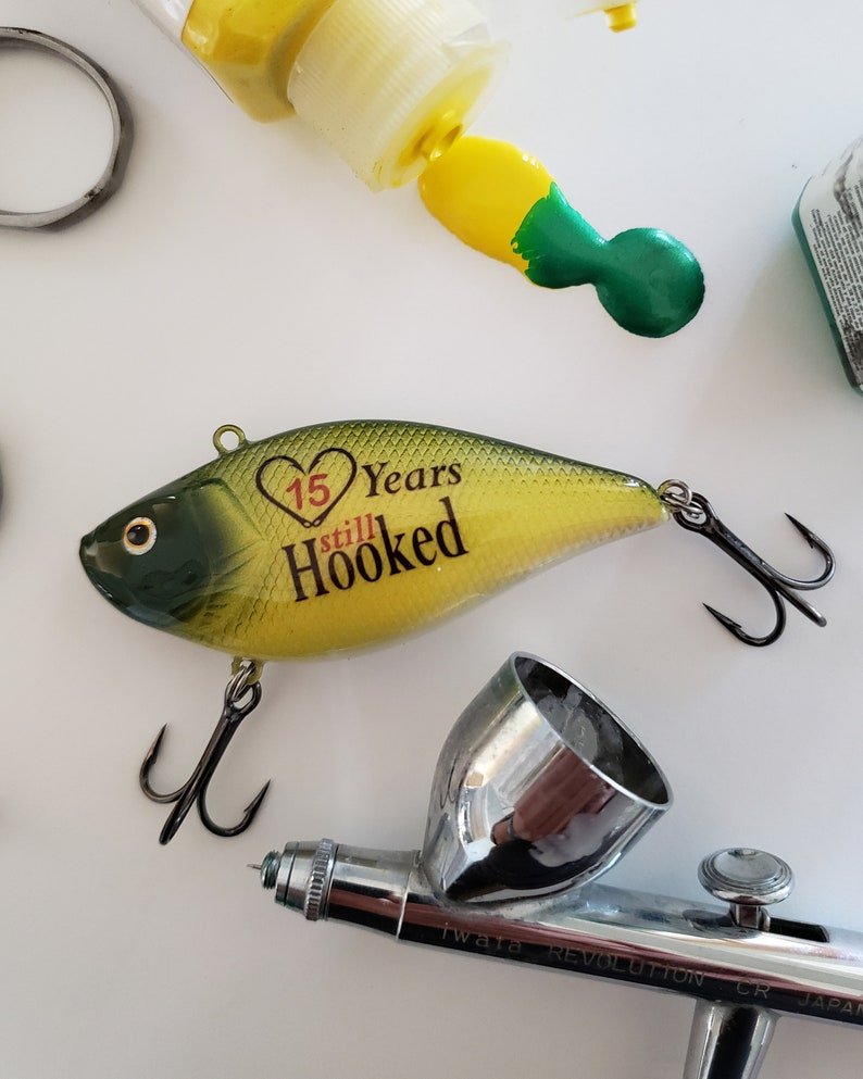Unique Personalized Personalized Anniversary Fishing Gift Customized Fishing Baits & Lures Gifts for Men by Groovy Guy