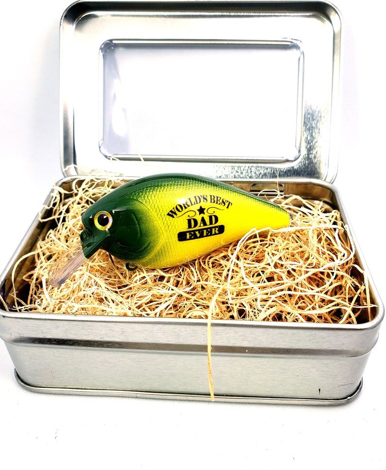 Unique Personalized Dads Fishing Lure Customized Dad Gifts for Men by Groovy Guy