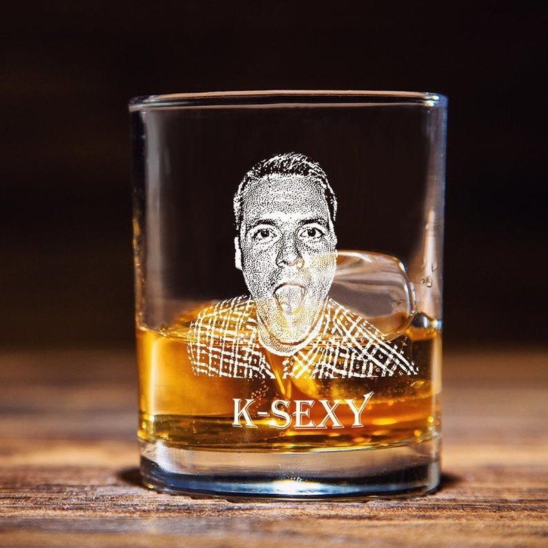 Low Ball Looker Custom Whiskey Glass