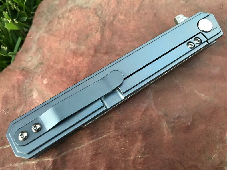 Unique Personalized Damascus Steel Pocket Knife Customized Knives Gifts for Men by Groovy Guy