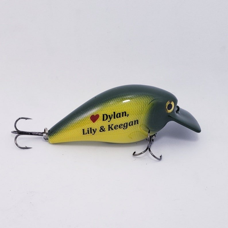 Unique Personalized Dads Fishing Lure Customized Dad Gifts for Men by Groovy Guy
