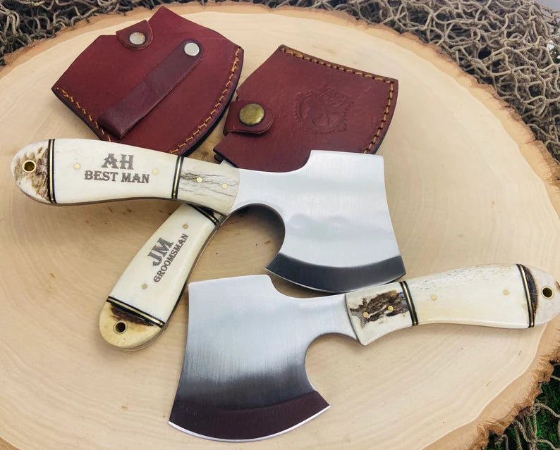 Unique Personalized Bone Thrown Axe Customized Ax Gifts for Men by Groovy Guy