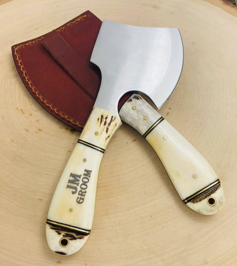 Unique Personalized Bone Thrown Axe Customized Ax Gifts for Men by Groovy Guy