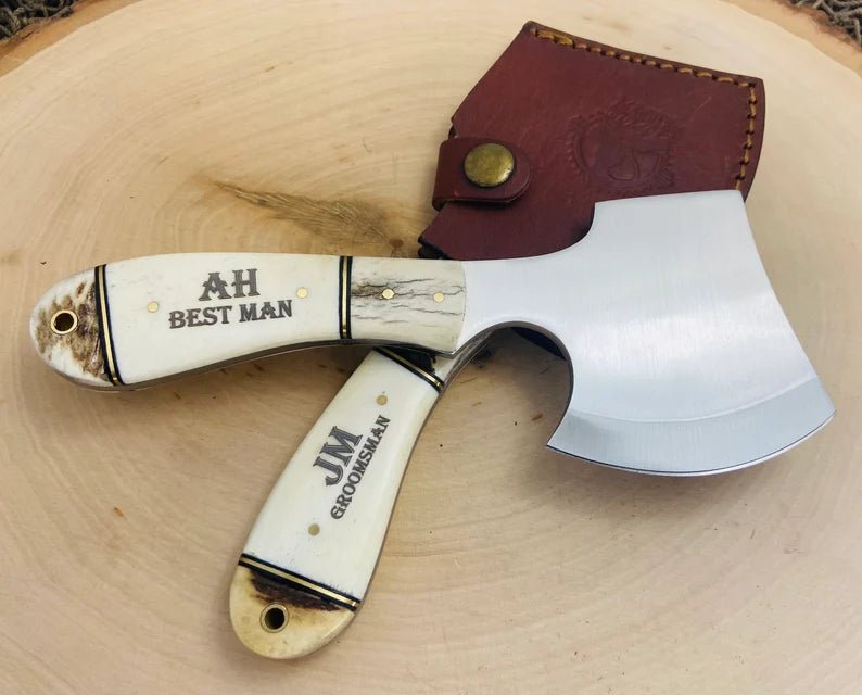 Unique Personalized Bone Thrown Axe Customized Ax Gifts for Men by Groovy Guy
