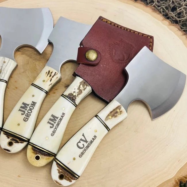 Unique Personalized Bone Thrown Axe Customized Ax Gifts for Men by Groovy Guy
