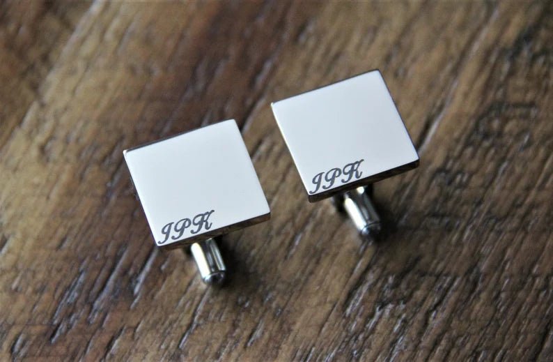 Unique Personalized Custom Cufflinks Set Customized Cuff Links Gifts for Men by Groovy Guy
