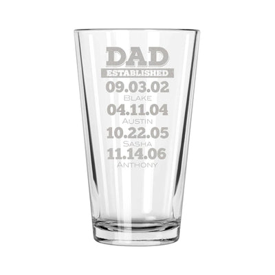 Dad Established Pint - Design: DADEST