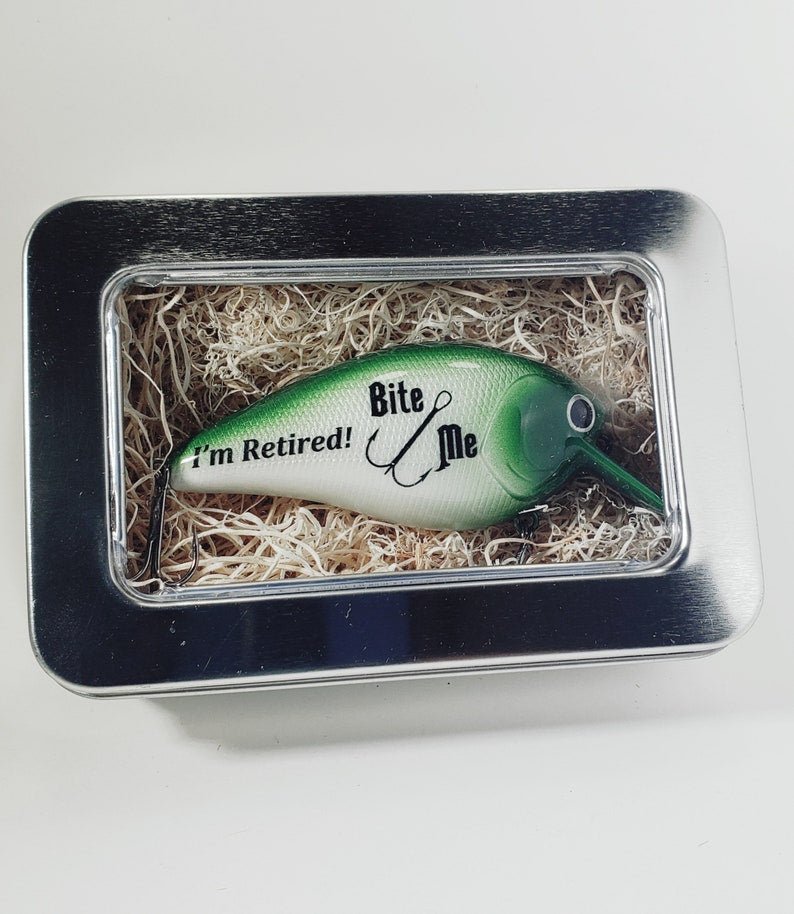 Unique Personalized I'm Retired Bite Me Customized Retirement Gifts for Men by Groovy Guy