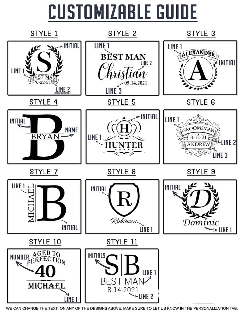 Unique Personalized Whiskey Diamond Stones Set Customized Whiskey Gifts for Men by Groovy Guy