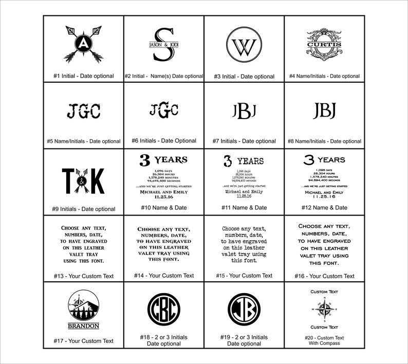 Unique Personalized Personalized Leather Catchall Customized Gifts for Men by Groovy Guy