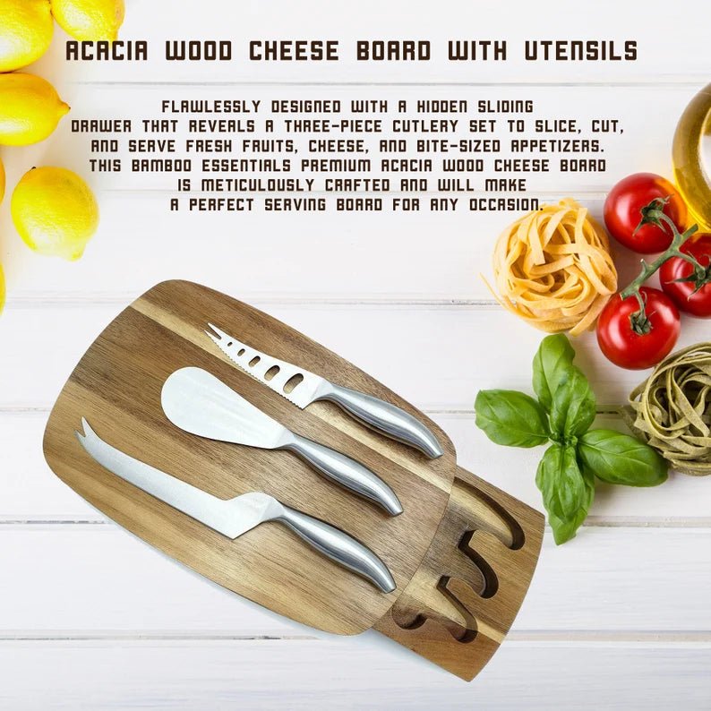 Unique Personalized Personalized Trapdoor Charcuterie Board Customized Cutting Board Gifts for Men by Groovy Guy