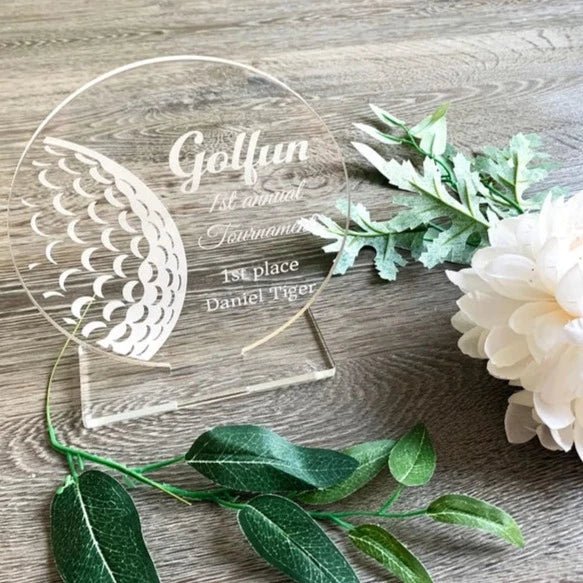 Unique Personalized Annual Tournament Trophy Customized Golf Gifts for Men by Groovy Guy