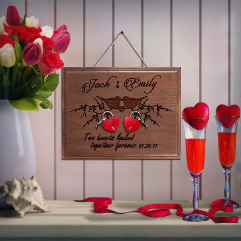 Unique Personalized Valentines Gift with Love Lock Customized Gifts for Men by Groovy Guy