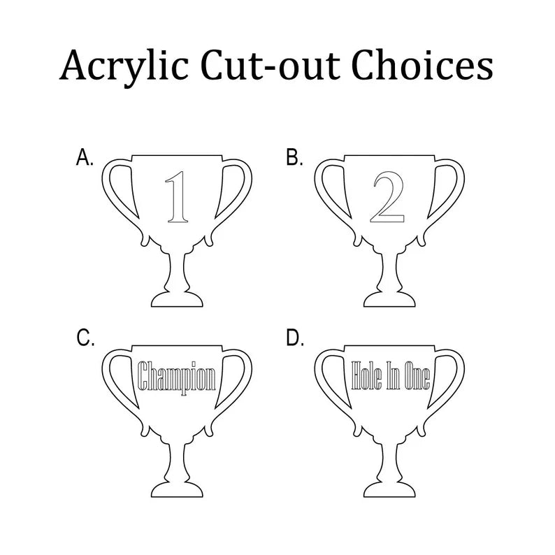 Unique Personalized Tournament Trophy Customized Golf Gifts for Men by Groovy Guy