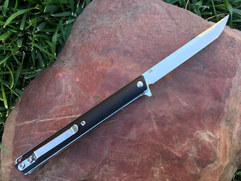 Unique Personalized Premium EDC Slim Pocket Knife Customized Knives Gifts for Men by Groovy Guy