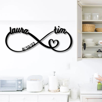 Personalized Infinity Love Sign Sentimental Gift Anniversary Gift
