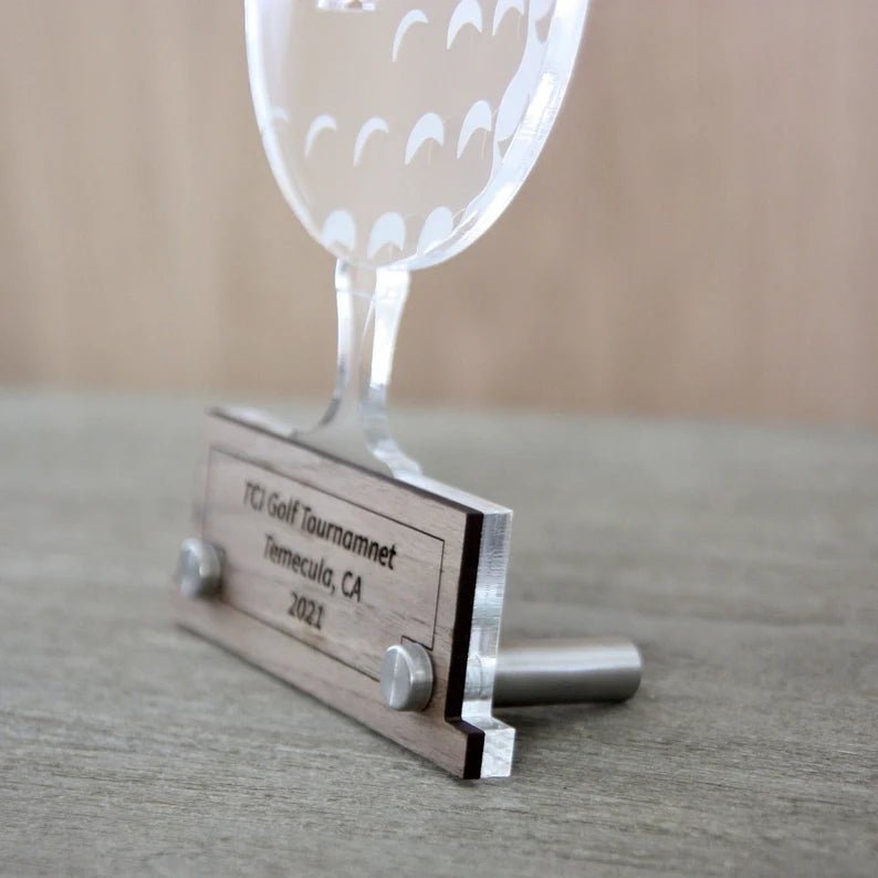 Unique Personalized Golf Ball Tournament Trophy Customized Golf Gifts for Men by Groovy Guy