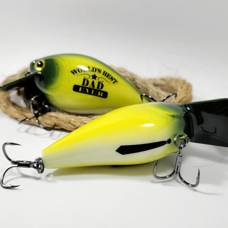 Unique Personalized Dads Fishing Lure Customized Dad Gifts for Men by Groovy Guy