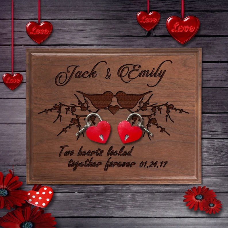 Unique Personalized Valentines Gift with Love Lock Customized Gifts for Men by Groovy Guy