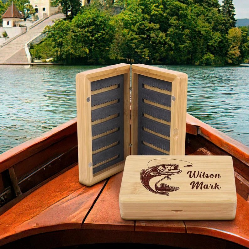 Unique Personalized Fishing Tackle Box Customized Fishing Gifts for Men by Groovy Guy