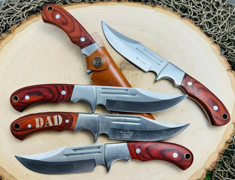Unique Personalized Slashing Spear Customized Knives Gifts for Men by Groovy Guy
