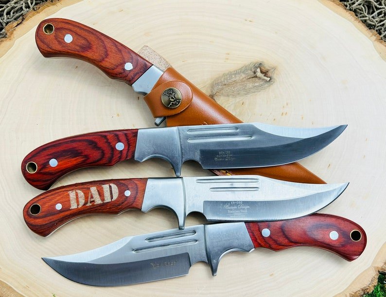 Unique Personalized Slashing Spear Customized Knives Gifts for Men by Groovy Guy