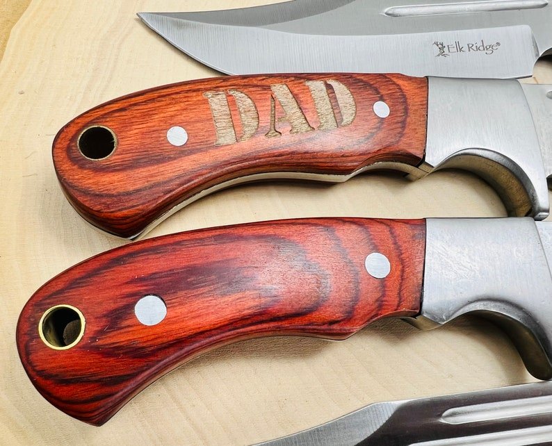 Unique Personalized Slashing Spear Customized Knives Gifts for Men by Groovy Guy
