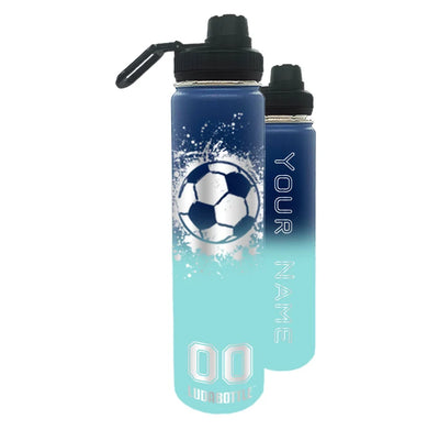 24oz Grunge Soccer Bottle - Groovy Guy Gifts